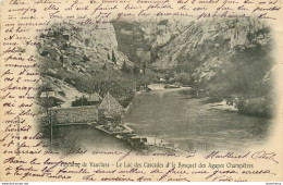 CPA Fontaine De Vaucluse-Le Lac Des Cascades Et Le Bosquet Des Agapes Champêtres      L1741 - Autres & Non Classés