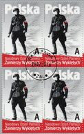 POLAND 2016  National Army AK Cursed Soldiers Block Of Four Canceled - Usados