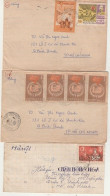 VIETNAM - Lot De 5 Enveloppes Fabriquées Avec Des Pages De Cahiers - L4 - Vietnam