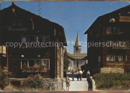 11664101 Graechen VS Dorfstrasse Chalet Kirchturm Graechen - Autres & Non Classés