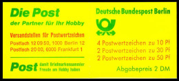 BERLIN MARKENHEFTCHEN Nr MH 11boZ Postfrisch X1F95B6 - Booklets