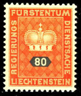 LIECHTENSTEIN DIENSTMARKEN 1950 Nr 42v Postfrisch S4A0562 - Dienstmarken