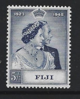 Fiji 1948 5/- RSW Silver Wedding MNH - Fidji (...-1970)