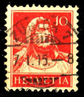 SCHWEIZ 1914 Nr 118II Zentrisch Gestempelt X299C6E - Gebraucht