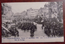 Cpa Namur Congrès Eucharistique 1902 - Tête Du Cortège - Namur