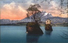 11663320 Vierwaldstaettersee SZ Insel Altstadt Bei Luzern Kleine Kirche Auf Fels - Altri & Non Classificati