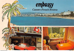 [06] CANNES - HOTEL EMBASSY - Automobile Jaguar XJ 6 Cpm GF 1984 ( ͡♥ ͜ʖ ͡♥) ♥ - Cannes