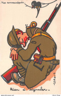 HUMOUR ILLUSTRATEUR MILITARIA P.REMY  - Rien à Signaler - Soldat Assoupi ( ͡♥ ͜ʖ ͡♥) ♥ - Autres & Non Classés