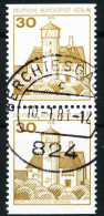 BERLIN ZUSAMMENDRUCK Nr 534C D Zentrisch Gestempelt SENKR PA X61E752 - Se-Tenant