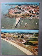 CP 17 Charente Maritime FOURAS LES BAINS Lot De 2 Cartes - Vue Générale Du Port Sud -  La Plage Camping Village PTT - Fouras-les-Bains