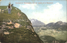 11663224 Montreux VD Sommet Du Chamossaire Vur Sur Leysin Et Le Grammont Montreu - Sonstige & Ohne Zuordnung