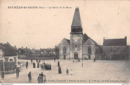 [60] ESTRÉES-ST-DENIS - La Sortie De La Messe - Attelage à Cheval - Cpa ( ͡♥ ͜ʖ ͡♥) ♥ - Estrees Saint Denis