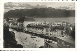 11663148 Lausanne VD La Gare Et Les Alpes Mit Genfersee Lausanne - Otros & Sin Clasificación