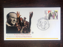 VATICAN FDC COVER 2013 YEAR LEPROSY LEPRA FOLLEREAU HEALTH MEDICINE STAMPS - FDC