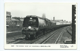 Postcard Railway Pamlin Prints  Collectors Card   Steam Engine The Down Ace At Vauxhall Unused - Gares - Avec Trains