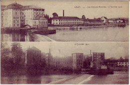 (70). Gray. 4. Les Grands Moulins 15. 16 Janvier 1921 Incendie - Gray