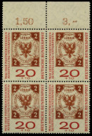 BRD 1959 Nr 311a Postfrisch VIERERBLOCK ORA X77A356 - Unused Stamps