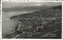 11662957 Lac Leman Genfersee Fliegeraufnahme Tour De Marsens Le Dezaley Genferse - Autres & Non Classés