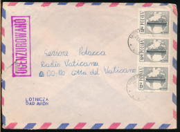 °°° LETTER POLAND 1982 SOLIDARITY SOLIDARNOSC OCENZUROWANO CENSORED VATICAN RADIO ROME °°° - Covers & Documents