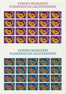 LIECHTENSTEIN BLOCK KLEINBOGEN Nr 579KB-580KB Ungebraucht S54529E - Blocks & Kleinbögen