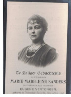 2404-01k Marie Madeleine Sanders - Vertongen Doorselaar Eksaarde 1895 - Dendermonde 1924 - Devotion Images