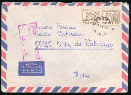 °°° LETTER POLAND 1981 SOLIDARITY SOLIDARNOSC OCENZUROWANO CENSORED VATICAN RADIO ROME °°° - Cartas & Documentos