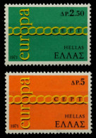 GRIECHENLAND 1971 Nr 1074-1075 Postfrisch X91E4CE - Ungebraucht