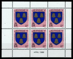 JERSEY HEFTCHENBLATT Nr HB 0-29 APR86 Postfrisch X6C172E - Jersey