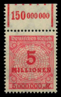 DEUTSCHES REICH 1923 INFLA Nr 317AW OR 1-5-1 Postfrisch X6D5F26 - Neufs