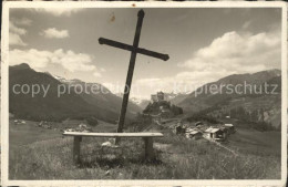 11661310 Kreuzberg SG Blick Auf Schloss Tarasp Und Fontana Kreuzberg SG - Otros & Sin Clasificación