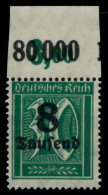 D-REICH INFLA Nr 278XP OR Postfrisch ORA X72B682 - Unused Stamps