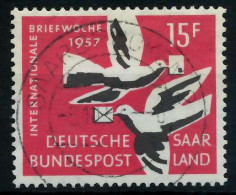 SAAR OPD 1957 Nr 408 Zentrisch Gestempelt X79C8C6 - Gebraucht