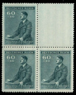 BÖHMEN MÄHREN Nr 86LS Gestempelt LW R Postfrisch VIERERBLOCK X7B674E - Unused Stamps