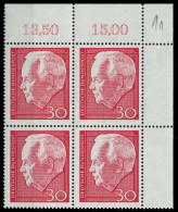 BRD 1967 Nr 542 Postfrisch VIERERBLOCK ECKE-ORE X7F0ACA - Unused Stamps