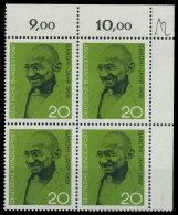 BRD 1969 Nr 608 Postfrisch VIERERBLOCK ECKE-ORE X7F3102 - Neufs