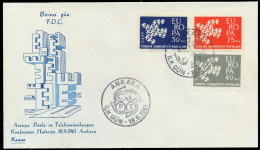 TÜRKEI 1961 Nr 1820-1822 BRIEF FDC X08951A - Briefe U. Dokumente