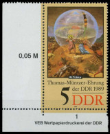 DDR 1989 Nr 3269 Postfrisch ECKE-ULI X0E40D6 - Nuevos