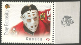 Canada Ice Hockey Glace Goalie Tony Esposito MNH ** Neuf SC (C28-66b) - Ongebruikt