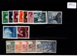 ESPAÑA SEGUNDO CENTENARIO 1952 ** COMPLETO - Unused Stamps