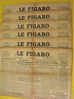 6 N° Le Figaro De 1945. Japon Hiro-Hito D'Argenlieu Indochine De Gaulle Saïgon Annam Indochine - Other & Unclassified