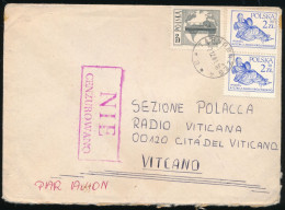 °°° LETTER POLAND 1981 SOLIDARITY SOLIDARNOSC OCENZUROWANO CENSORED VATICAN RADIO ROME °°° - Cartas & Documentos