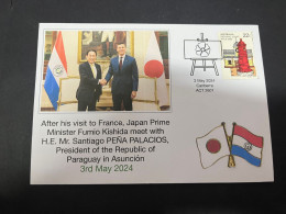 7-5-2024 (4 Z 22) Japan PM Kishida Visit To Paraguay Meet President Pena Palacios - Russia Ukraine & Israel Gaza Wars - Militaria