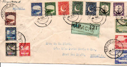 PAKISTAN - 1948  DEFS VALUES TO  1R ON REGISTERED COVER TO BOMBAY - Pakistan