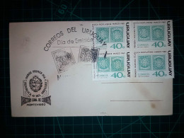 RÉPUBLIQUE ORIENTALE DE L'URUGUAY, Enveloppe FDC Commémorative Avec Timbre-poste Coloré (Proceres De La Patria, Bâtiment - Uruguay