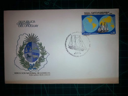 RÉPUBLIQUE ORIENTALE DE L'URUGUAY, Enveloppe FDC Commémorative Avec Timbre-poste Coloré (Proceres De La Patria, Bâtiment - Uruguay