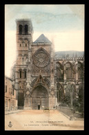 51 - CHALONS-SUR-MARNE - LA CATHEDRALE - ENTREE LATERALE - EDITEUR C.L.C. - CARTE COLORISEE - Châlons-sur-Marne