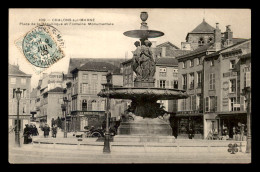 51 - CHALONS-SUR-MARNE - PLACE DE LA REPUBLIQUE ET FONTAINE MONUMENTALE - Châlons-sur-Marne