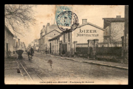 51 - CHALONS-SUR-MARNE - FAUBOURG ST-ANTOINE - LIZER HORTICULTEUR - WAGONNET DECUAVILLE TIRE PAR UN CHEVAL - Châlons-sur-Marne