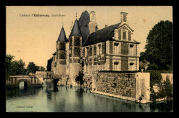 51 - ESTERNAY - LE CHATEAU - CARTE TOILEE ET COLORISEE - Esternay