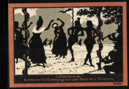 Notgeld Grünberg I. Schl. 1922, 50 Pfennig, Danktanz Für Errettung Vor Der Pest 14 U. 15. Jahrh.  - Lokale Ausgaben